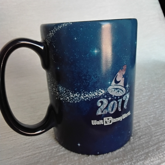 2017 Sorcerer Mickey Mouse Blue Coffee Mug Like New - Picture 3 of 12